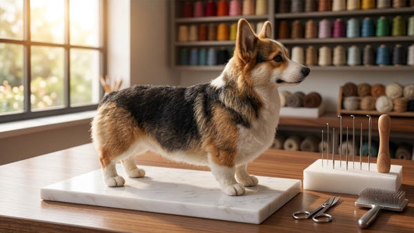 Why Does It Take 40 Hours to Customize a Wool Felt Pet Figurine?