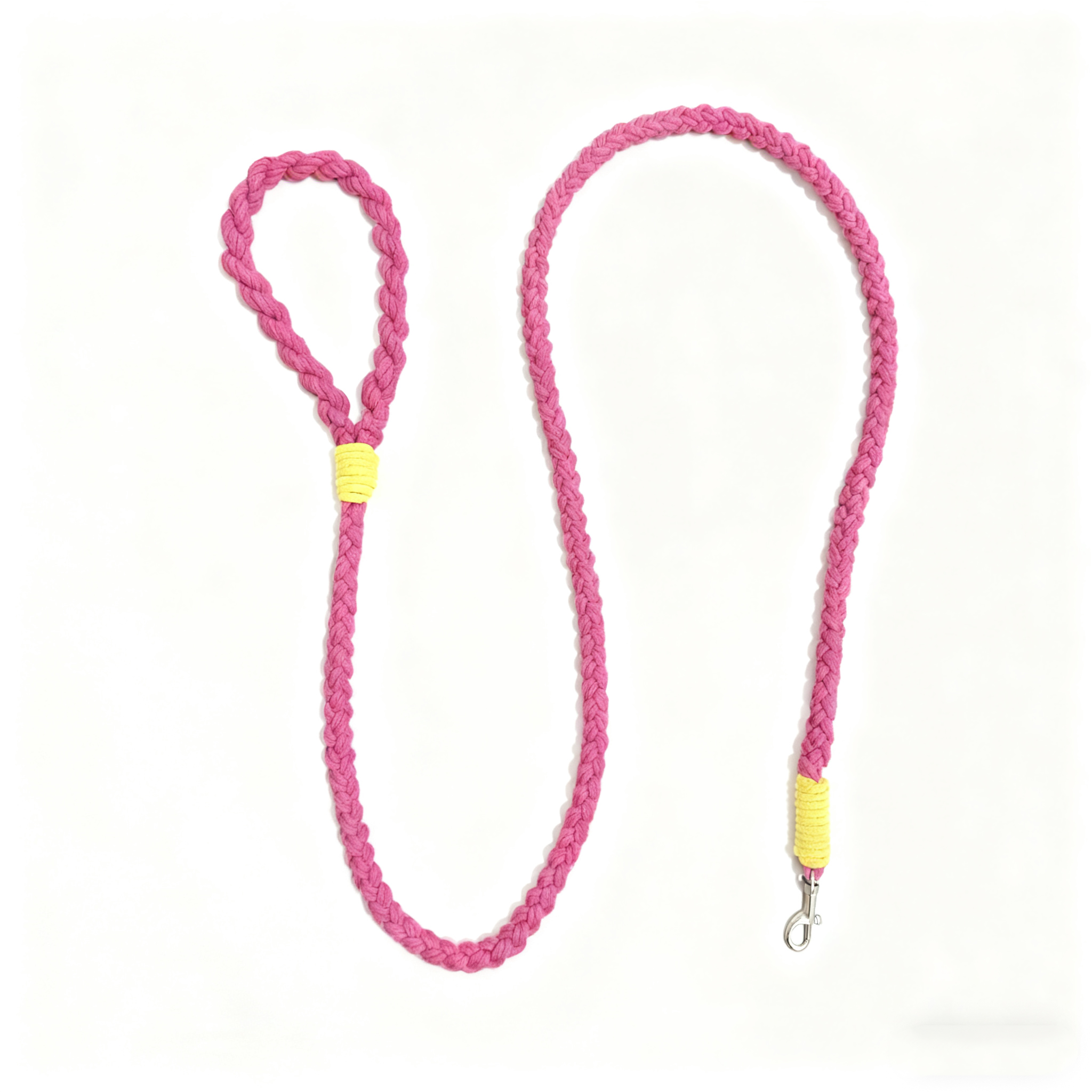 Eco-Friendly Handmade Pet Leash | Natural Cotton Rope Design DIY Flower