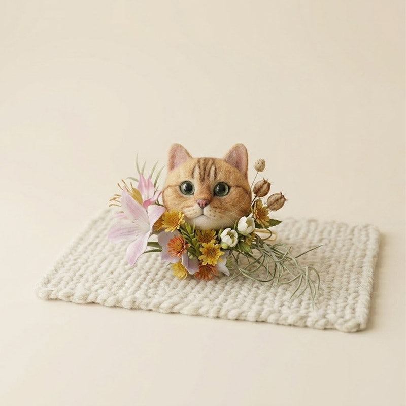 Handmade Custom Pet Portrait Brooches – Plush Animal Replicas
