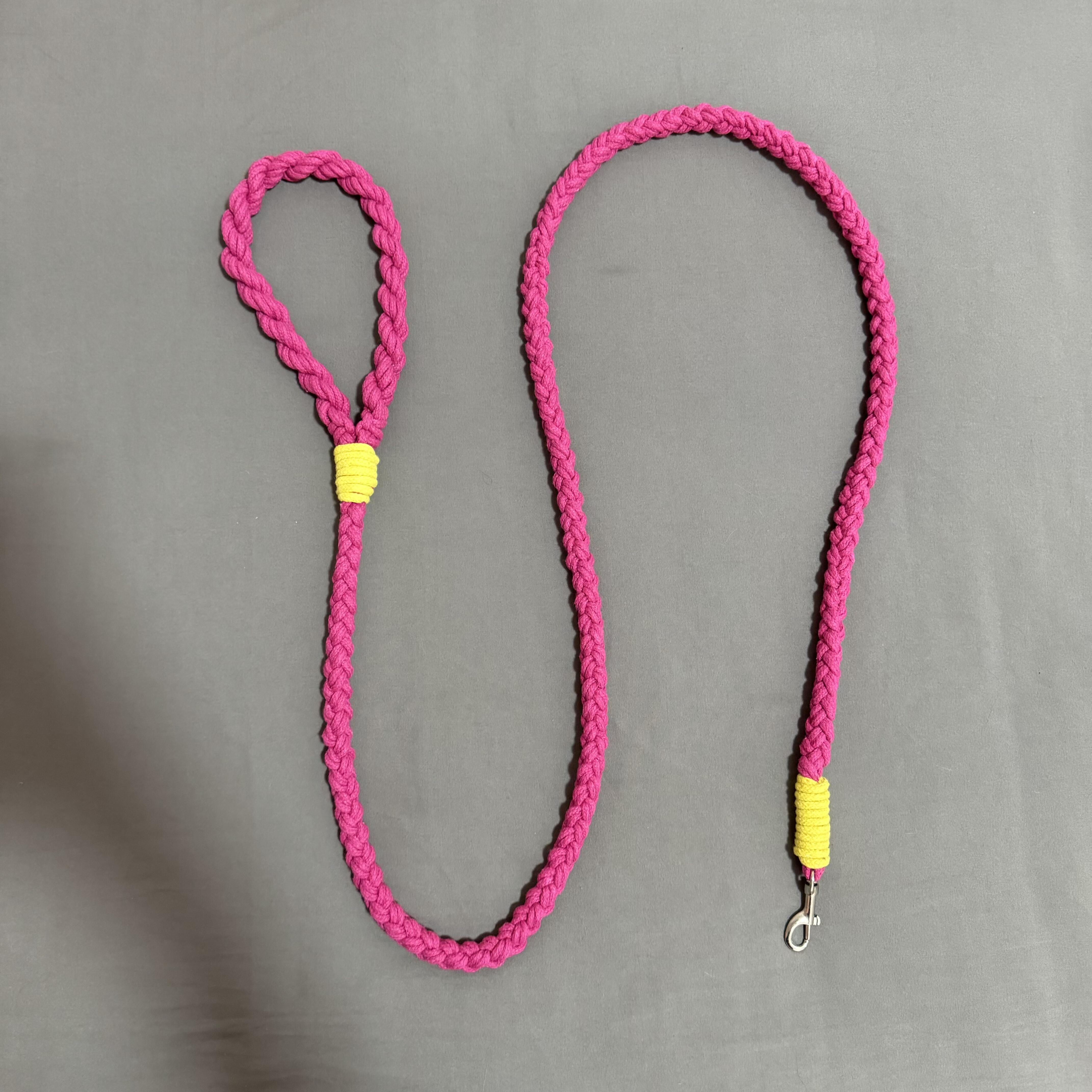 Eco-Friendly Handmade Pet Leash | Natural Cotton Rope Design DIY Flower