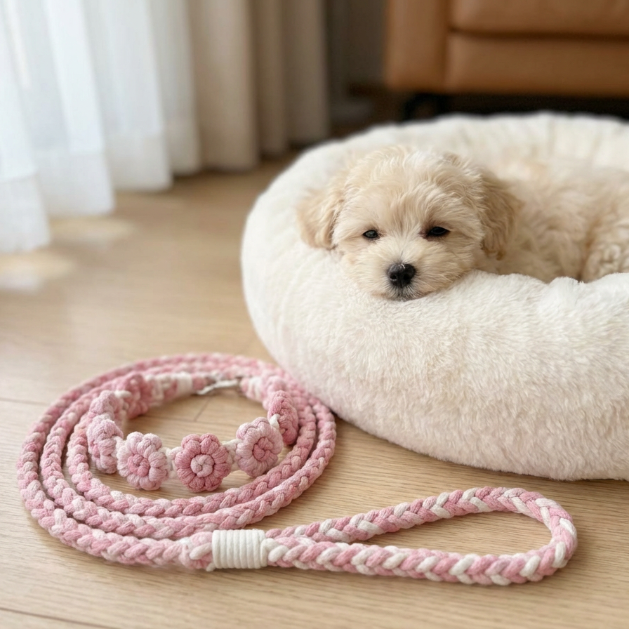 Handmade DIY Beautiful Dog Leash - Christmas Gift Happy