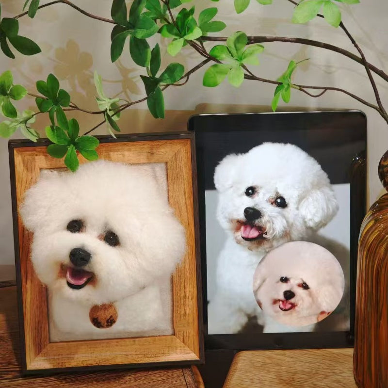 3D Custom Pet Plush Keepsakes Stuffed Animal Clones-Animals Wool Felt Pet Art