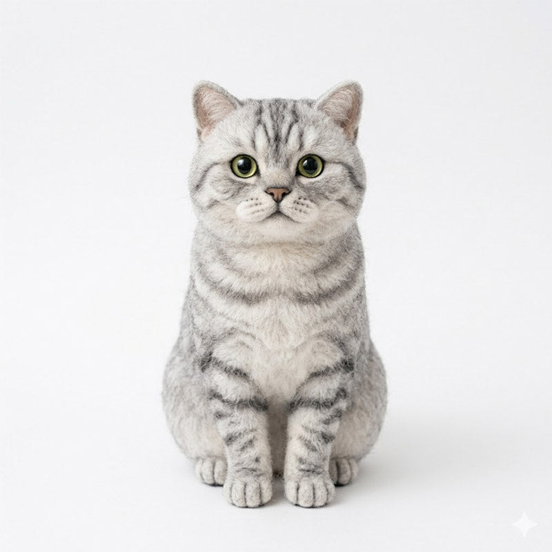 3D Custom Pet Replica from Photo - Handmade Wool Felted Stuffed Animal | Memorial Keepsake