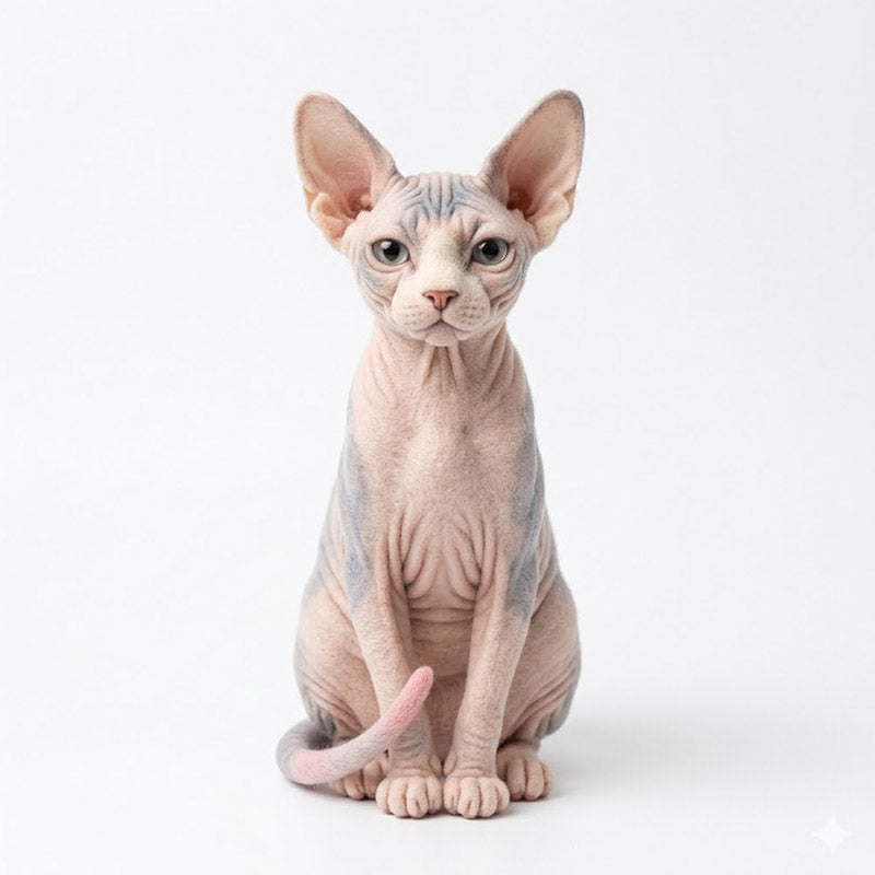 3D Custom Pet Replica from Photo - Handmade Wool Felted Stuffed Animal | Memorial Keepsake